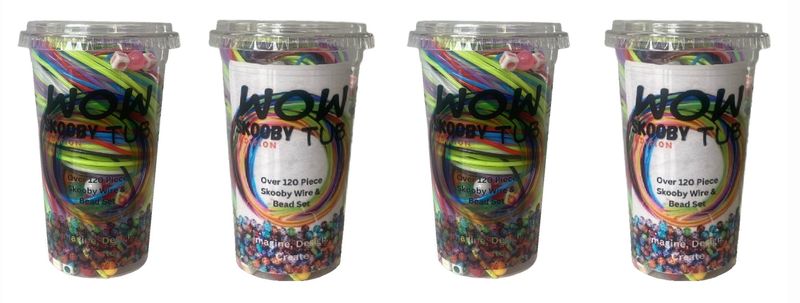 Jewelry Skooby Wire +120 Piece Craft Kit - 4 Pack- WowTub Skooby Edition