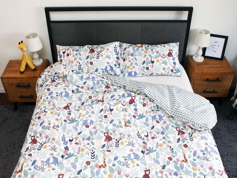 Humble Saffa - 100% Cotton Percale Duvet Cover - Jungle Fever