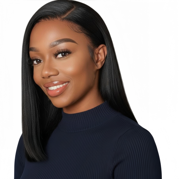 Luvée 16 inch Straight Wig - Human Hair with 13x4 Lace Front