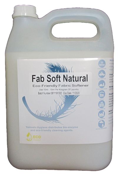 Yemvelo Hygiene - Fab-Soft Fabric Conditioner - 5lt