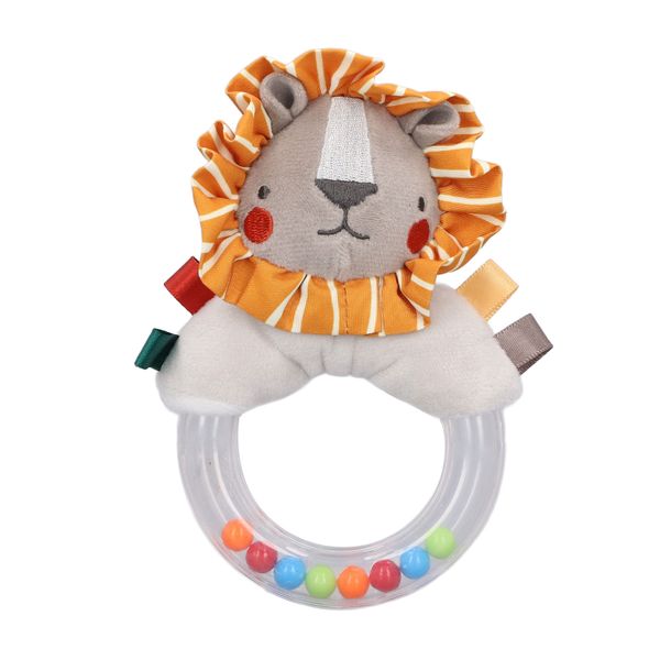 Baby Rattles Ring Toy Soft Plush Colorful Color Rattle Newborn Sensory Toy