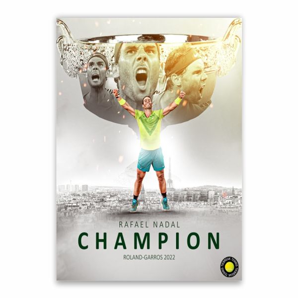 Rafael Nadal Champion Poster - A1