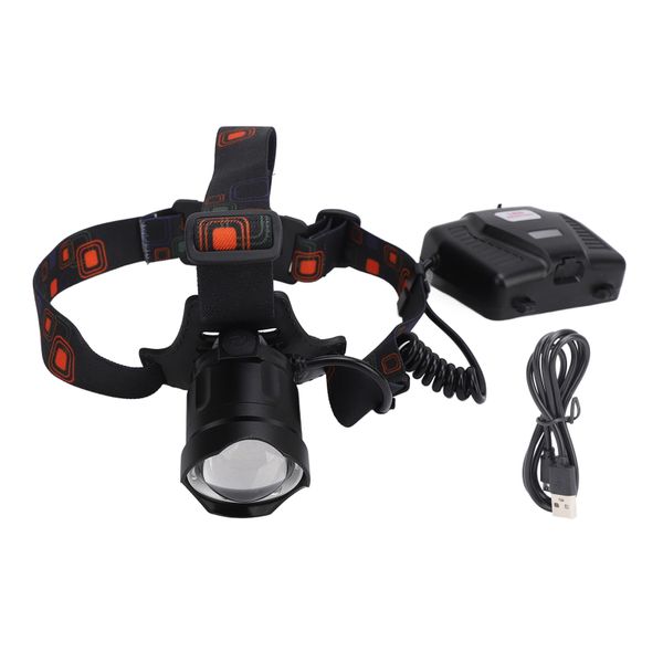 Adjustable LED Headlamp Telescopic Focus For Hiking P50
