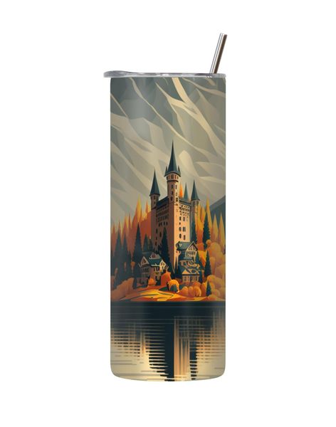 Orange 20 Oz Tumbler with Lid Straw Trendy Cool Image Graphic Present 217