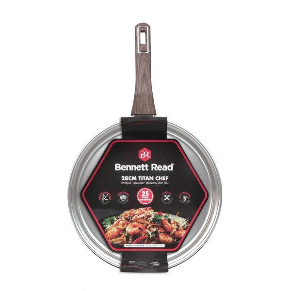 Bennett Read 28cm Titan Chef Stainless Steel Deep Frying Pan