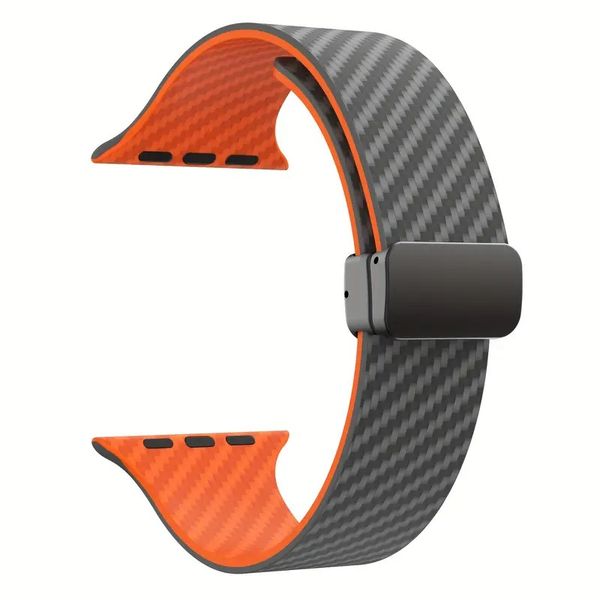Textured Two-Toned Silicone Watch Band Compatible with Apple- 38/40/41mm