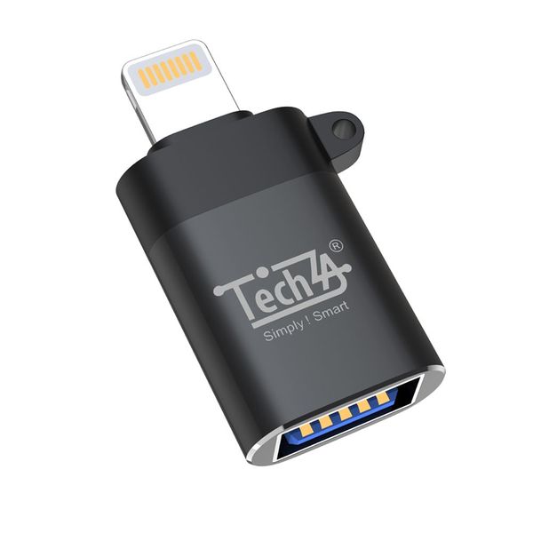 TechZA Lightning to USB OTG Adapter for iPhone &amp; iPad (Plug &amp; Play) TZ-CN02
