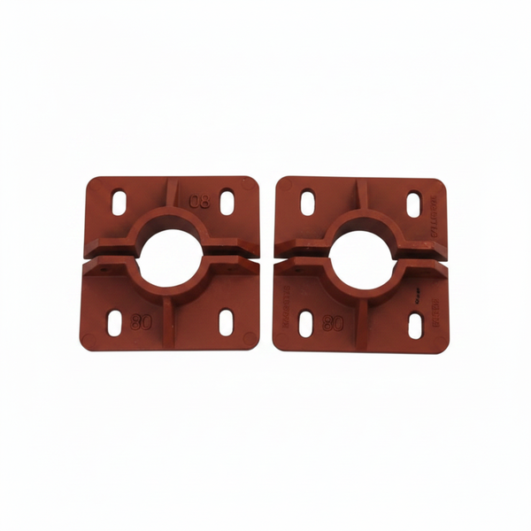 Durable Cast Iron Base Plate for Tools and Equipment - 80mm - 2 Pack