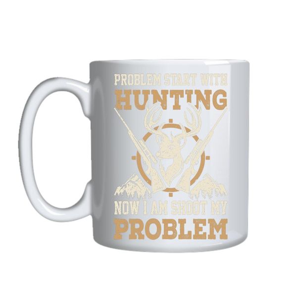I Shoot My Problem Mug Gift Idea 144
