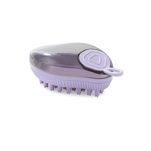 Pet Shampoo Brush with Dispenser- Silicone,for Cats &amp; Dogs,Massage Bristles