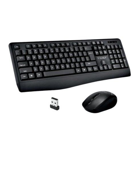 T-WOLF TF100 Wireless Keyboard and Mouse Set