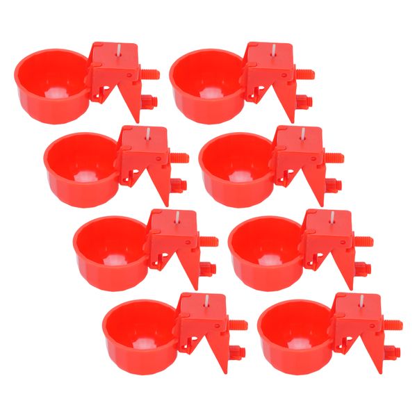 Plastic Chicken Water Cups, Detachable Easy Clean