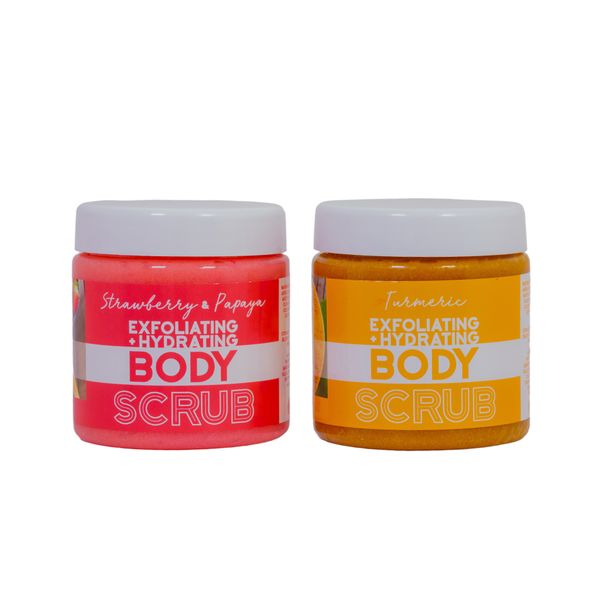 Strawberry &amp; Papaya + Tumeric Body Scrubs (Combo Set)