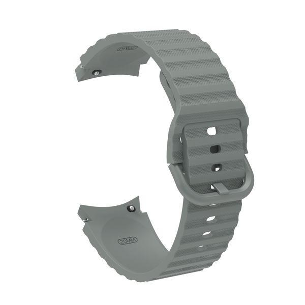 Weave Silicone Strap Compatible with Samsung Galaxy Watch 4/5/6/7/7FE - Grey