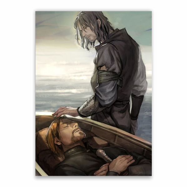 Aragorn And Boromir Poster - A1
