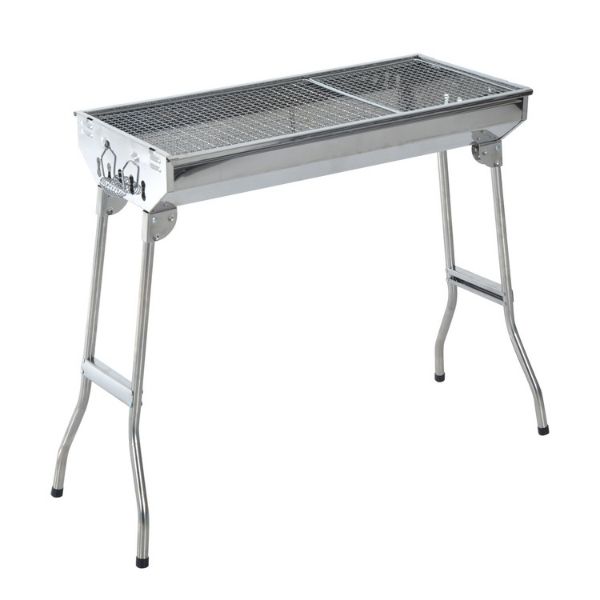 Stainless Steel BBQ Portable Barbeque Stand AL-E002