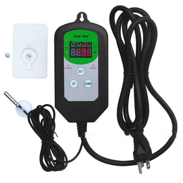 Digital Temperature Controller 1000W 8.3A Current Plant Heat Mat Thermostat