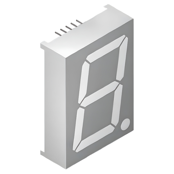 SA23-12SURKWA - 1 Digit 7-Segment LED Display 2.3" Hyper Red 255,000 cd CA