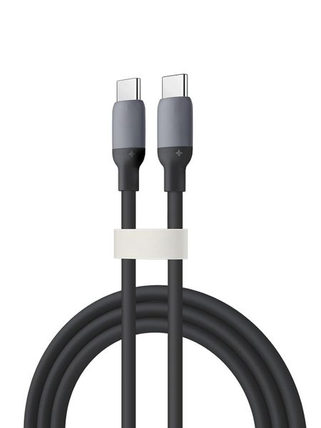 60 Watt Type-C to Type-C 1 m Silicon Data and Fast Charging Cable