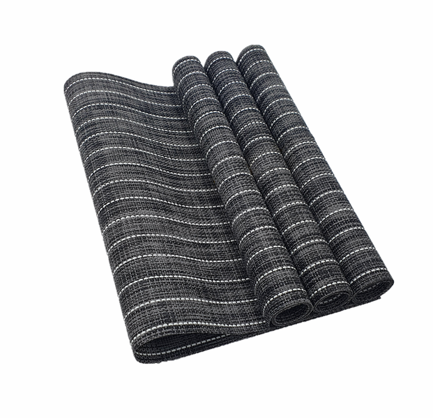 Table Mats - Washable - 4 Piece - Grey