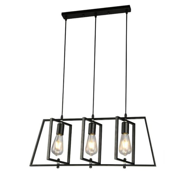 3 Arm Vintage Metal Pendant Light