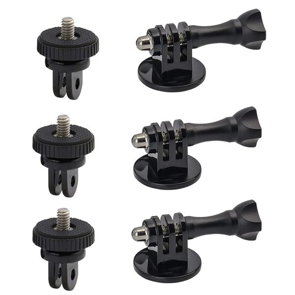9 in 1 Tripod Adapter Mounts with 1/4 Screw Adapter for GoPro Hero