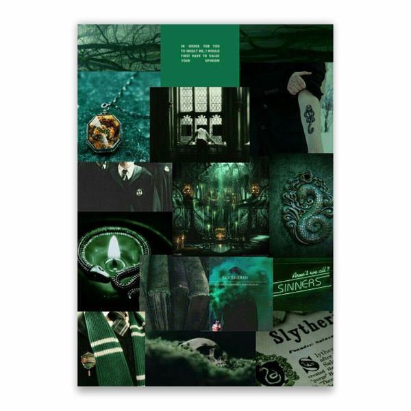 Slytherin Aesthetic Poster - A1