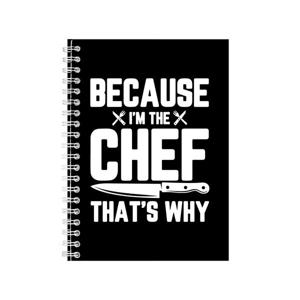 Chef Notebook Cooking Gift Idea Writing Book Notepad Pad 23