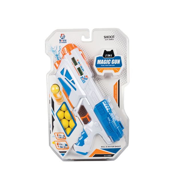 Water Gun - Outdoor Toy - Foam Balls - 2-in-1 - 8 Piece - 3 Pack