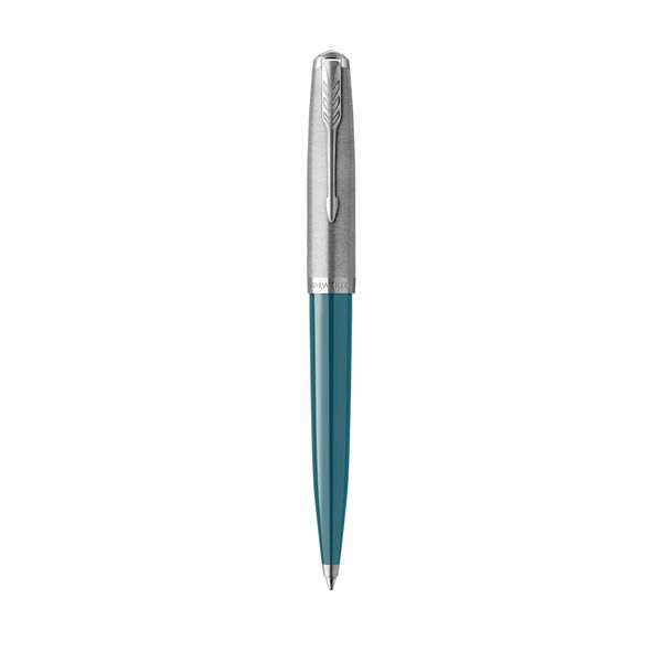 Parker 51 Ball Pen - Teal Chrome Trim