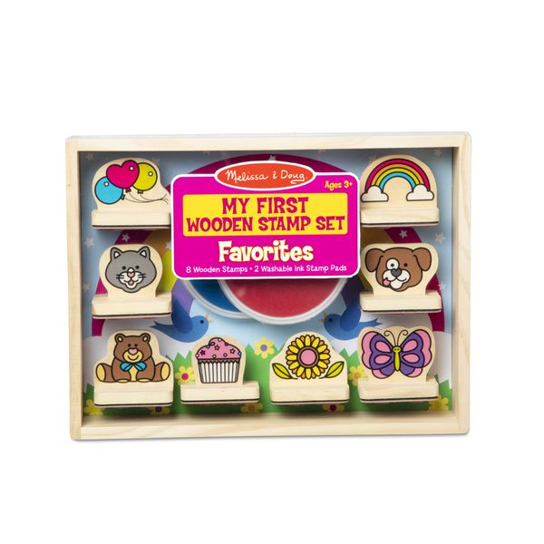 Melissa &amp; Doug My First Wooden Stamp Set - Favourites