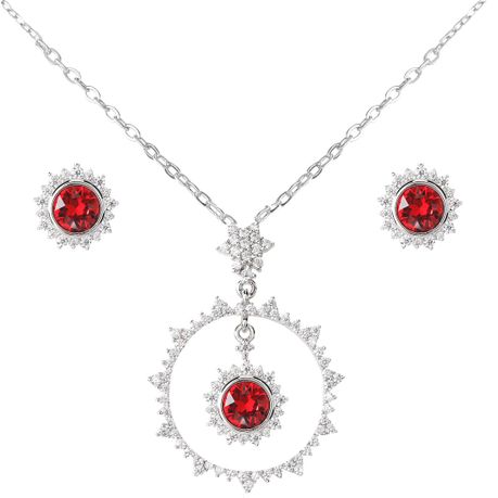 Swarovski ruby store jewellery