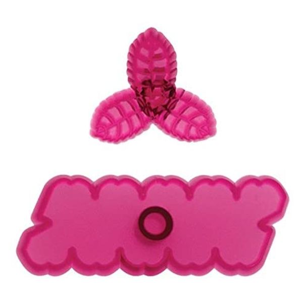 Set of 2 Cupid Rose Flower Icing Cut Out Cutters Sugarcraft Cake Decoration