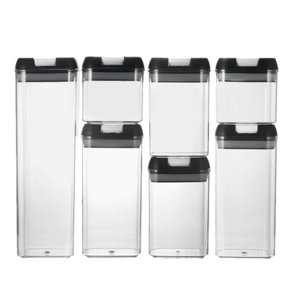 7-Piece Airtight Kitchen Food Cereal Pantry Storage