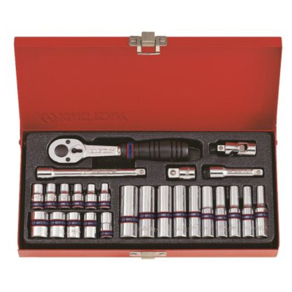 Standard Socket &amp; Tube Set - 1/4" x 4mm-13mm x 12p