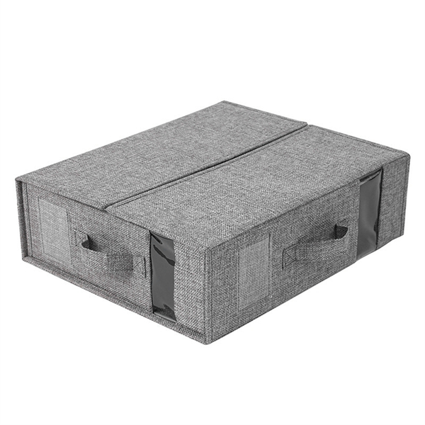 Bed Sheet Storage Box Clothing Sheet Organizer Wardrobe Apricot
