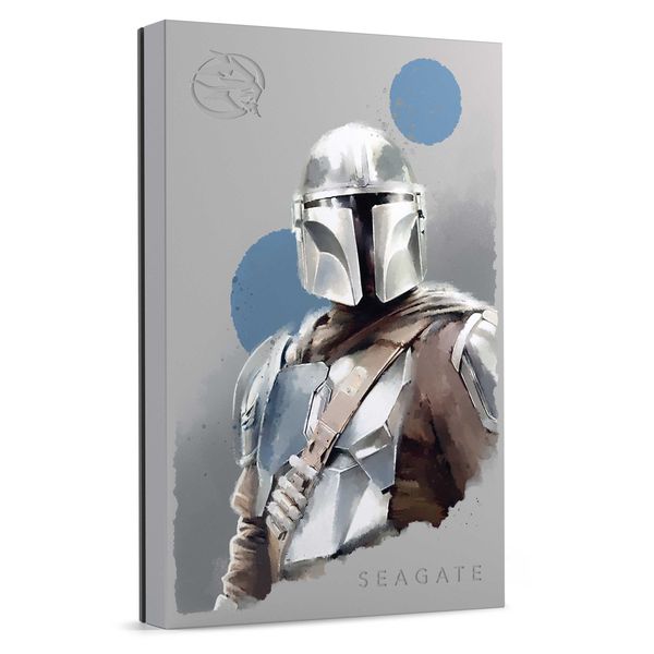 Seagate FireCuda Disney Mandalorian Mando 2TB Portable Gaming Hard Drive USB 3.0 RGB