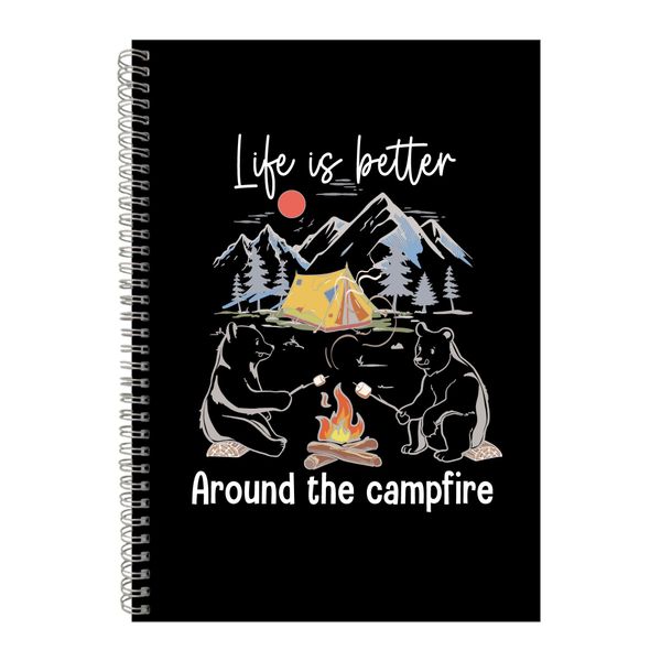 Better A4 Notebook Spiral and Lined Outdoor Camping Graphic Notepad Gift165