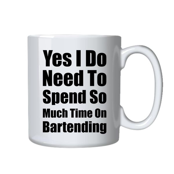 Bartending Mug Best Bartending Funny Cup Gift For Birthday Christmas