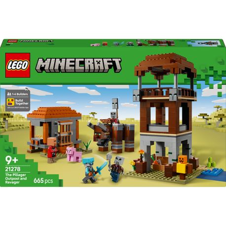 LEGO® Minecraft® The Pillager Outpost and Ravager Gamer Building Toy Gift 21278 Image