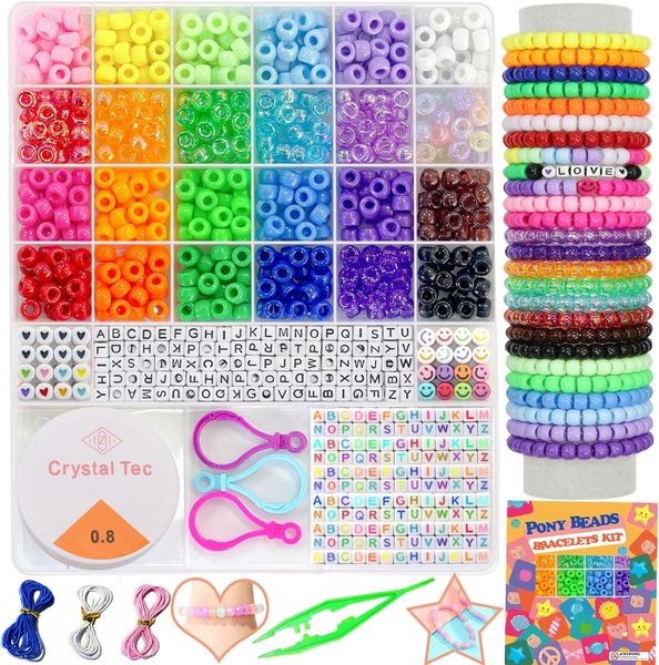 1000PCS Fuse Beads Arts and Crafts Decorations Braids(24 Color)