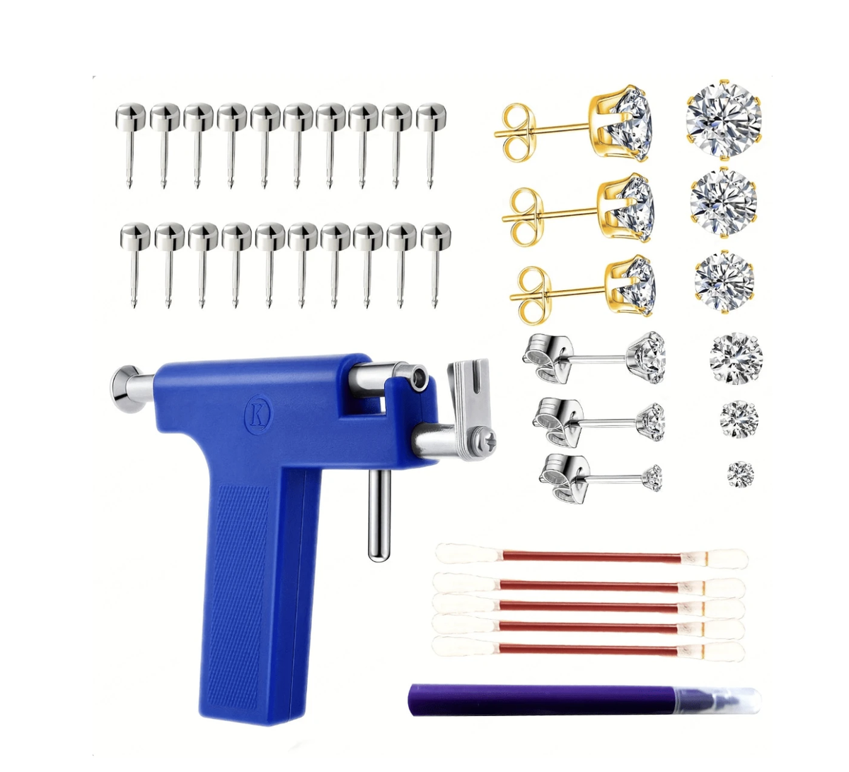 Professional Piercing Gun 21 Piece Shop Today. Get it Tomorrow