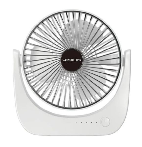 Yesplus Portable Travel Loop Desktop Fan USB - 24 CM - Black/Pink