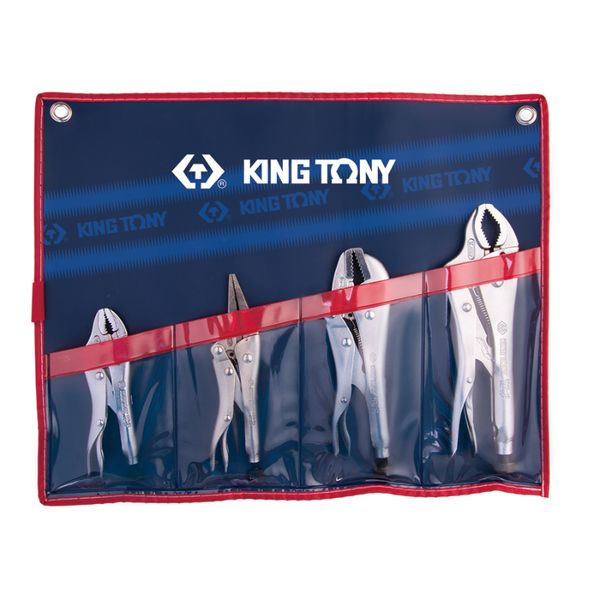 King Tony 4 Piece Locking Plier Set