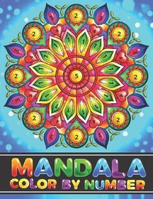 Mandala Color By Number For Kids BLACK BACKGROUND: Coloring book for Kids ages 8-12 | Buy Online ...
