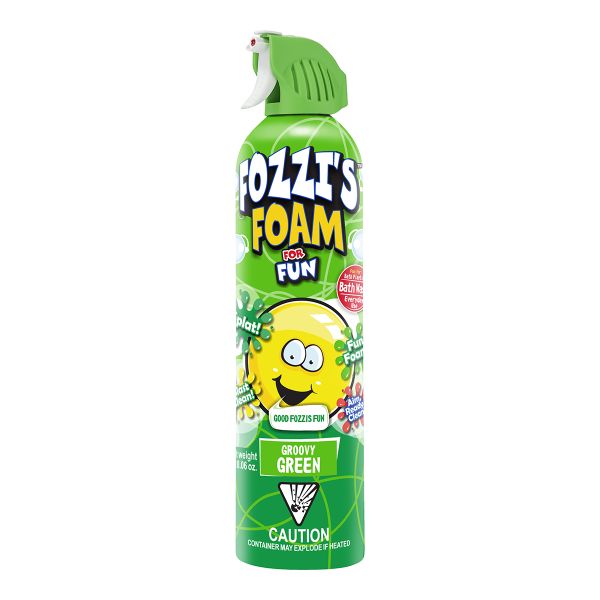 Fozzis Foam For Fun Groovy Green 550Ml - 4 Pack