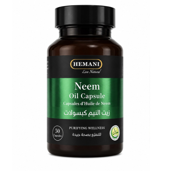 Hemani Neem Oil Capsules Daily Wellness Supplement Softgel Capsules