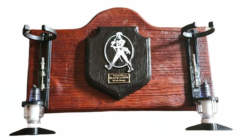 Johnny Walker 2 x Optic Liquor dispenser (Light Wood)