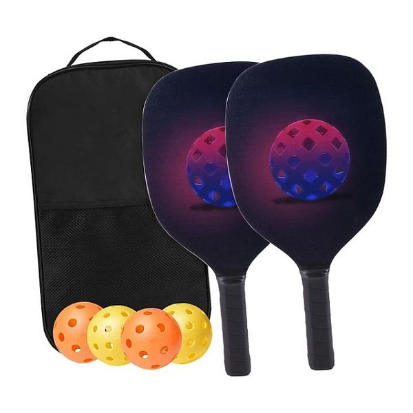 Pickleball Set - Pickleball Design- Classic Black Bag