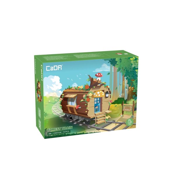 CaDA-Forest Train-C66031W-737 Pieces